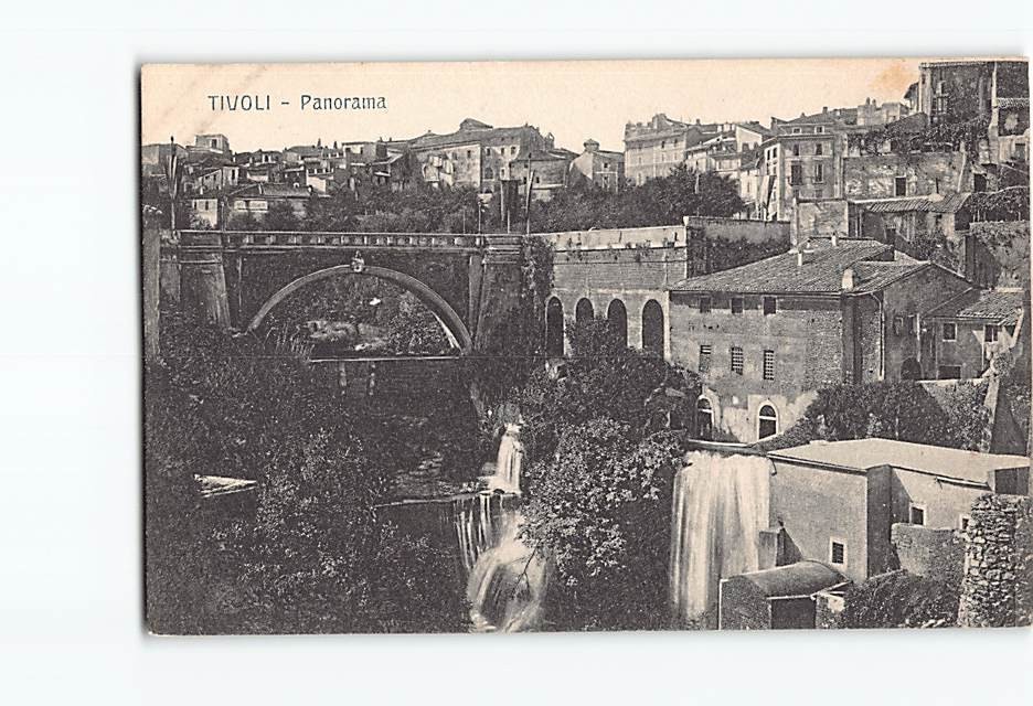 Postcard Panorama Tivoli Italy
