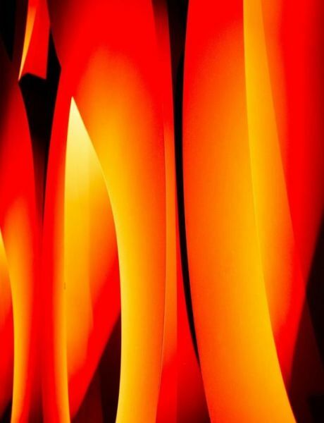 Abstract Flames Notebook: College Ruled 100 Sheets/200 Pages 7 44X9 69