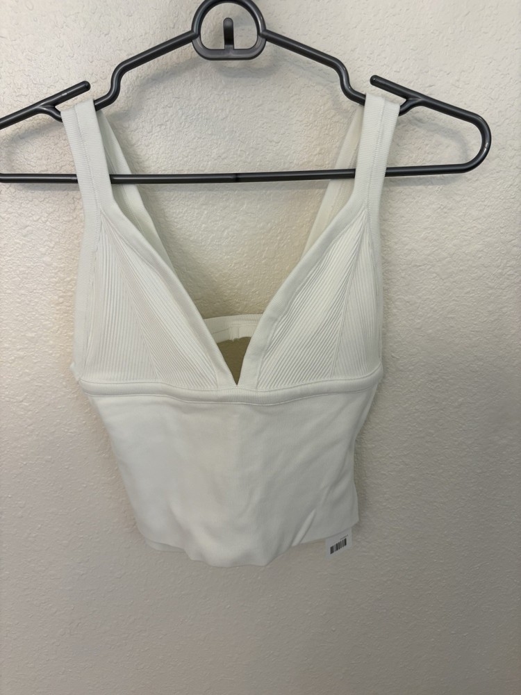 NWT Urban Outfitters Out From Under Jade Seamless Tank Top White Medium