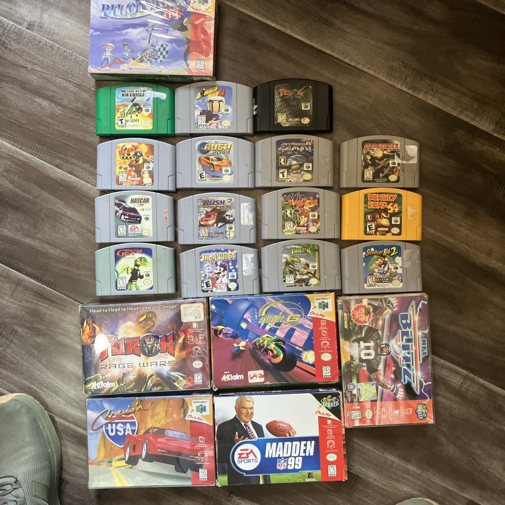 Nintendo 64 N64 21 GAME LOT!!! Rare and CLASSIC TITLES!