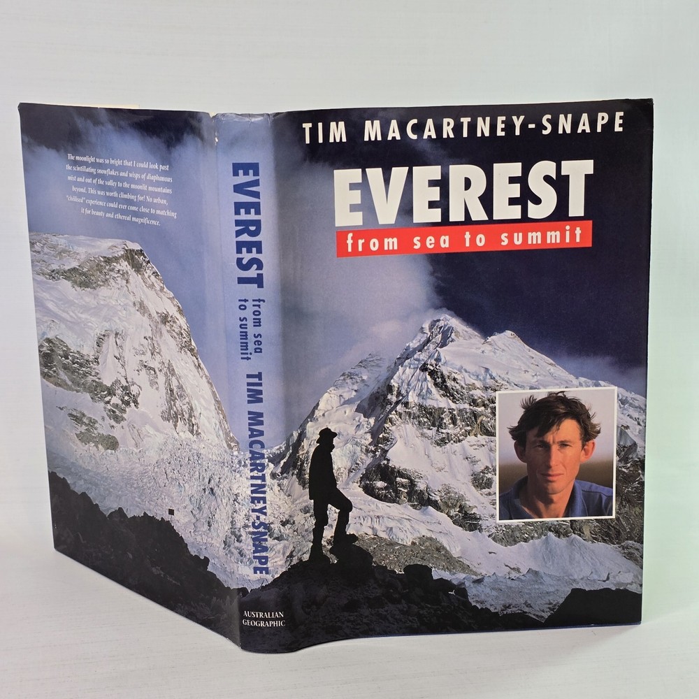 Everest From Sea To Summit Tim Macartney-Snape HC Book Photos Mountaineering