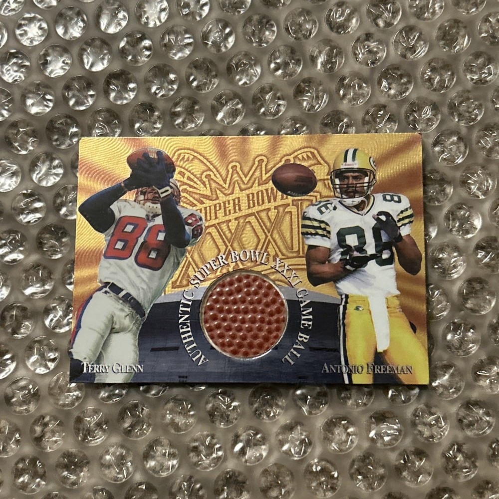 Antonio Freeman Terry Glenn 1997 Cem Game Used Super Bowl Xxxi Football!
