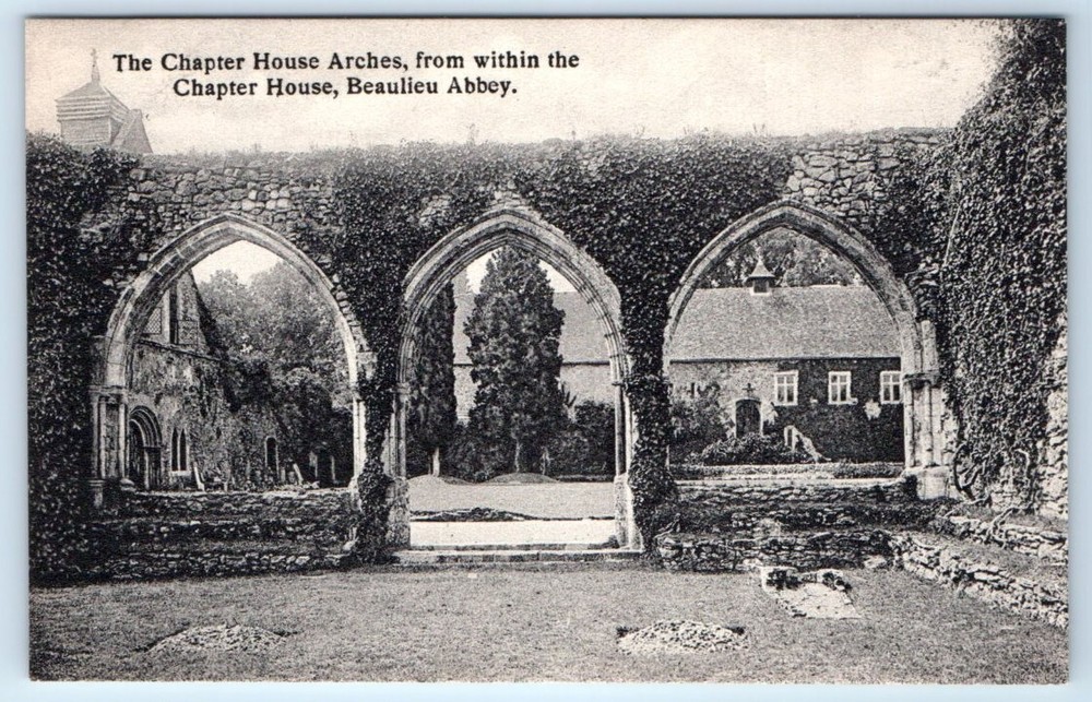 Chapter House Arches Beaulieu Abbey UK Postcard