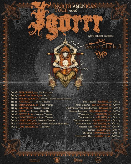 IGORRR  North American Headlining Tour 2026 Poster