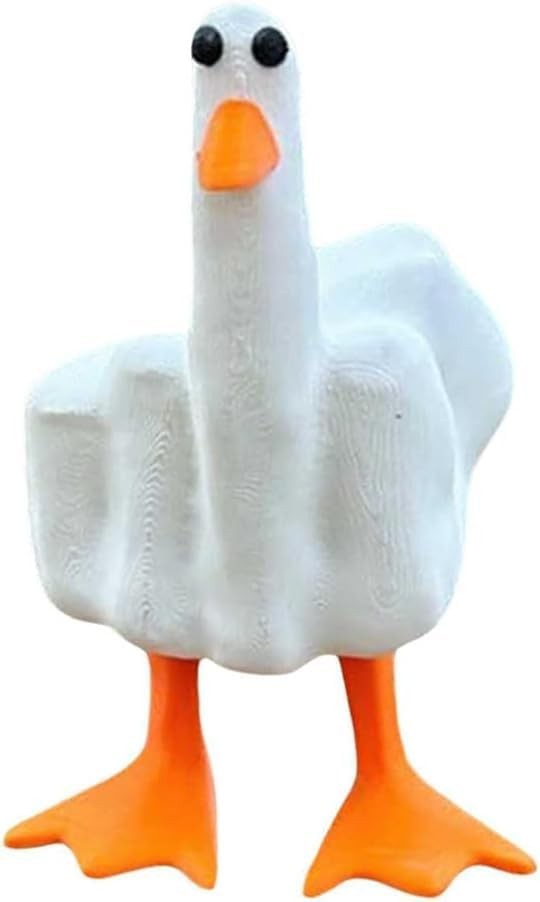 Funny Middle Finger Resin Garden Statue, Home Decoration Sculpture for Office