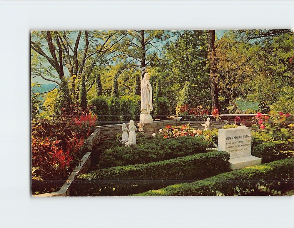 Postcard Our Lady of Fatima Shrine St. Elizabeth Church Eureka Springs Arkansas