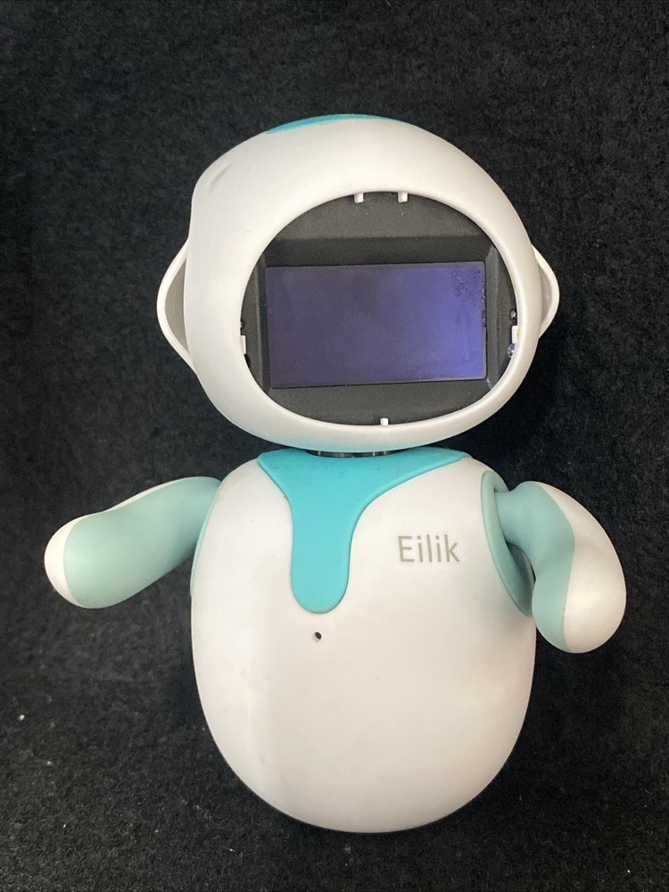 Eilik Robot Toy Electronic Interactive Figure White and Teal