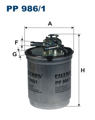PP 986/1 FILTRON Fuel Filter for SEAT,SKODA,VW