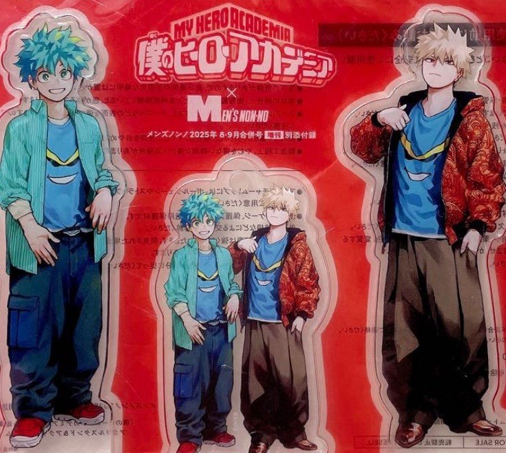My Hero Academia Izuku Midoriya & Katsuki Bakugo Acrylic Stand Men's Non-no 2025