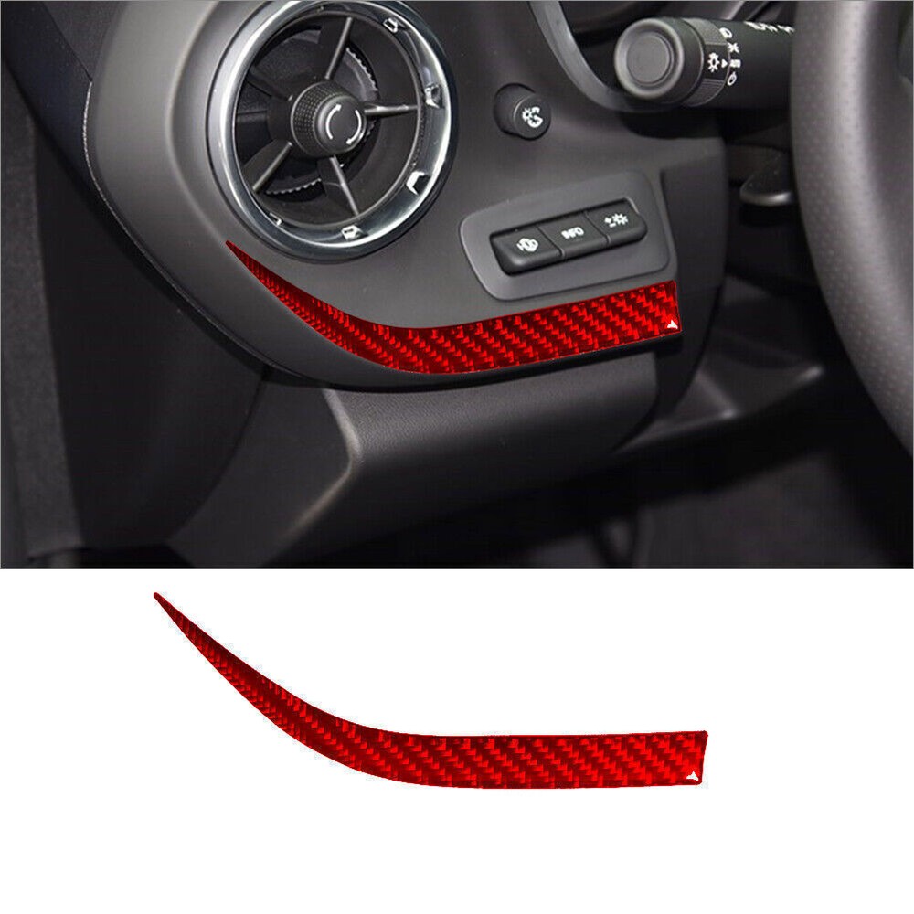 Chevrolet Camaro Red Carbon Fiber Driver Side Dash Cover Trim