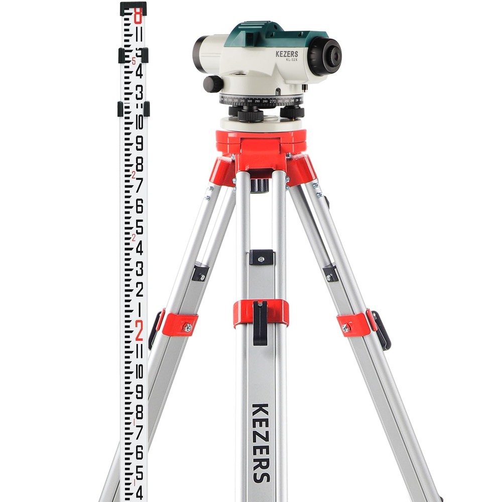 32X Automatic Optical Level Kit with Tripod,Self-Leveling Magnetic Dampened C...