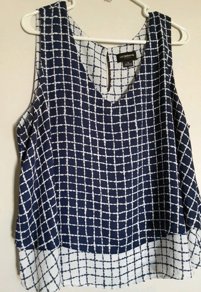 Iz Claiborne Sleeveless Top Womens Size Xl