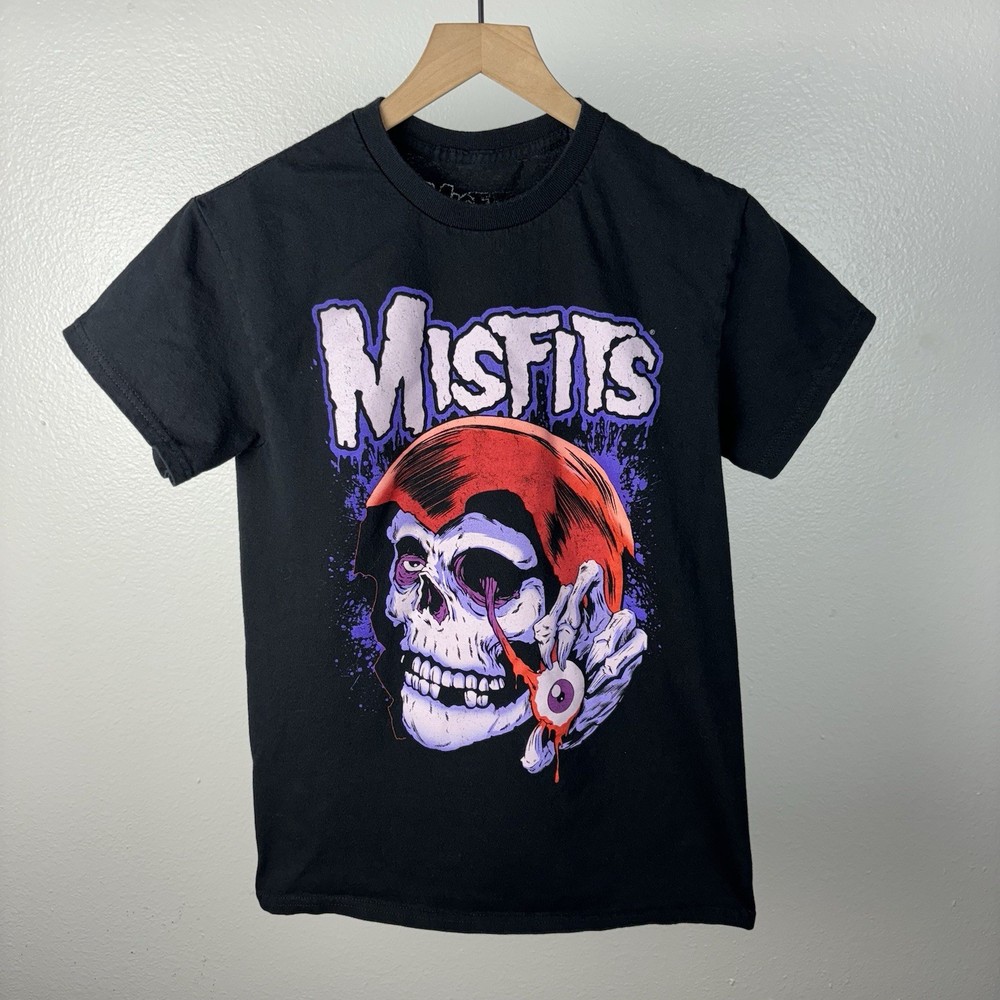 OFFICIAL Misfits Metal Punk Grunge Skull T Shirt Size Small Big Graphic