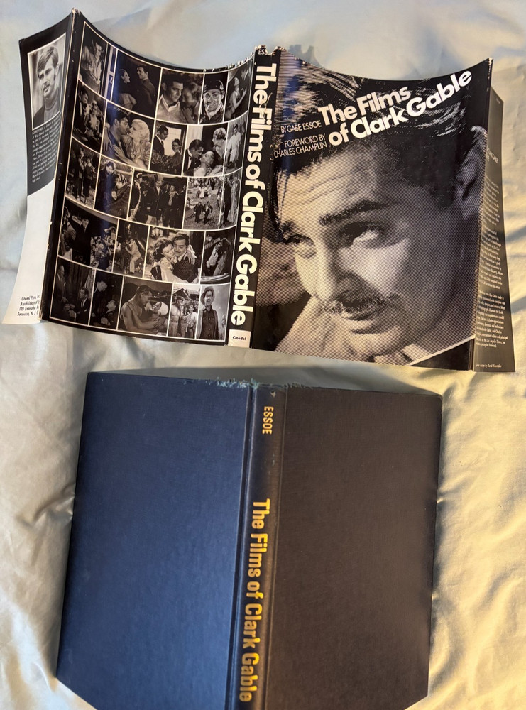 Films of Clark Gable - Citadel First Edition 1970  movie tie-in with DJ VG