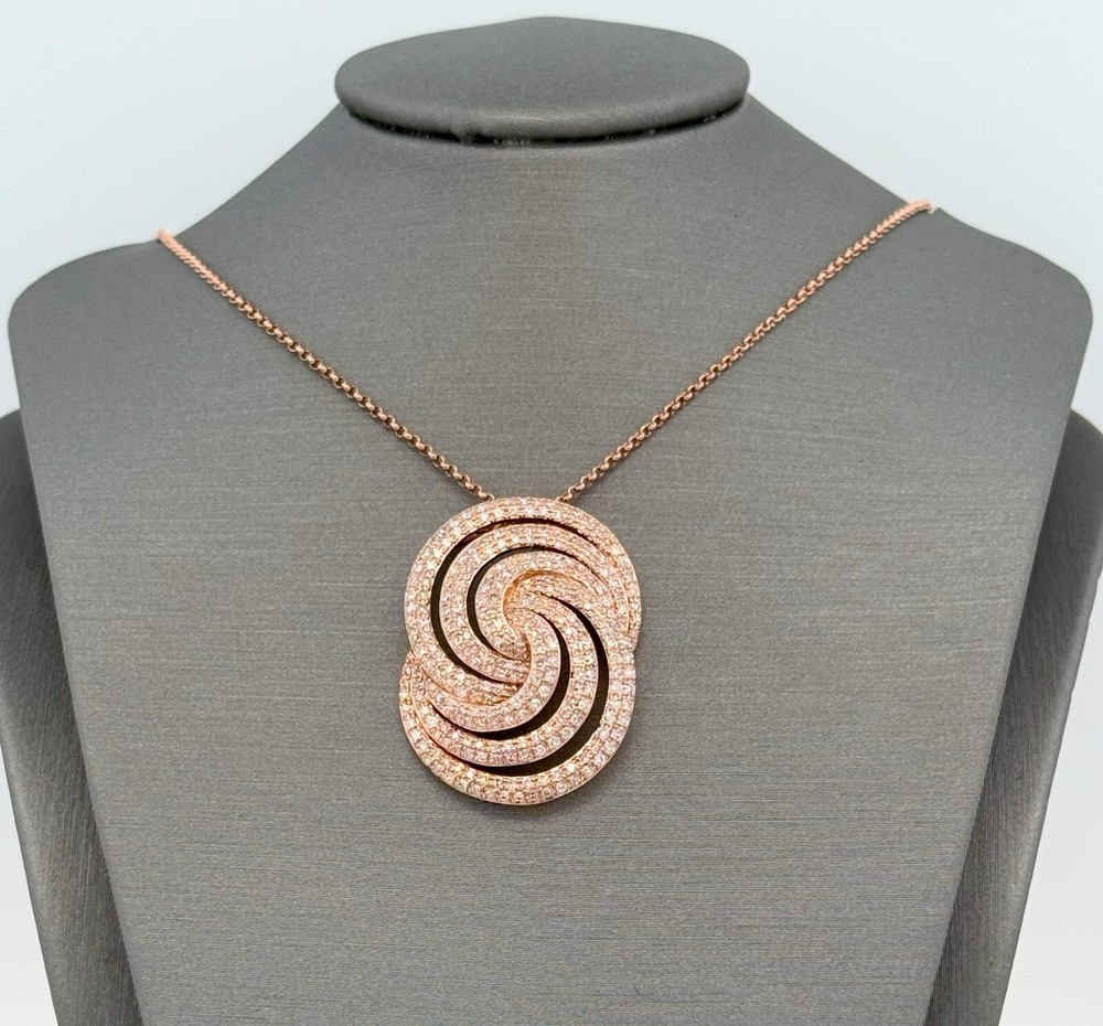 Effy 14k Rose Gold 0.75 Ct Diamond Pendant Necklace, 6.2gm, S108413