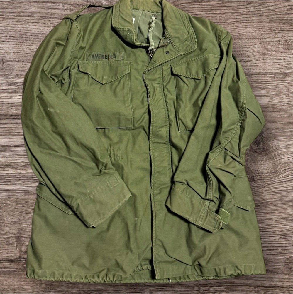 VTG US ARMY M-65 Field Jacket Coat Cold Weather Mans OG-107 Small Regular