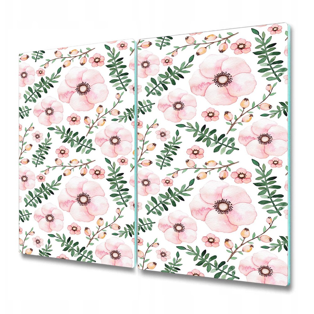 Glass Chopping Board Utensil Board Lovely Flowers Cute Girly for Floral 2x30x52