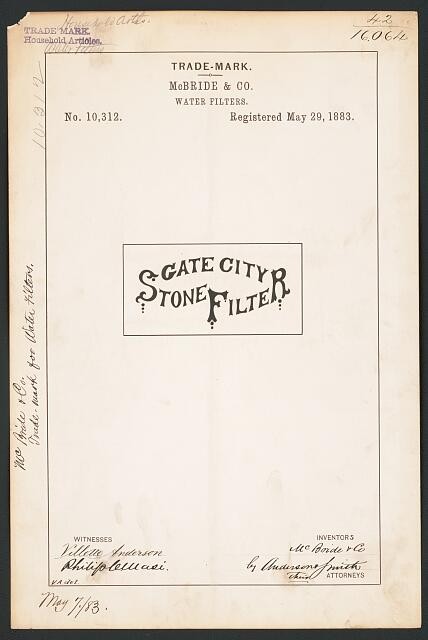 Photo:McBride & Co. for Gate City Stone Filter brand Water Filters