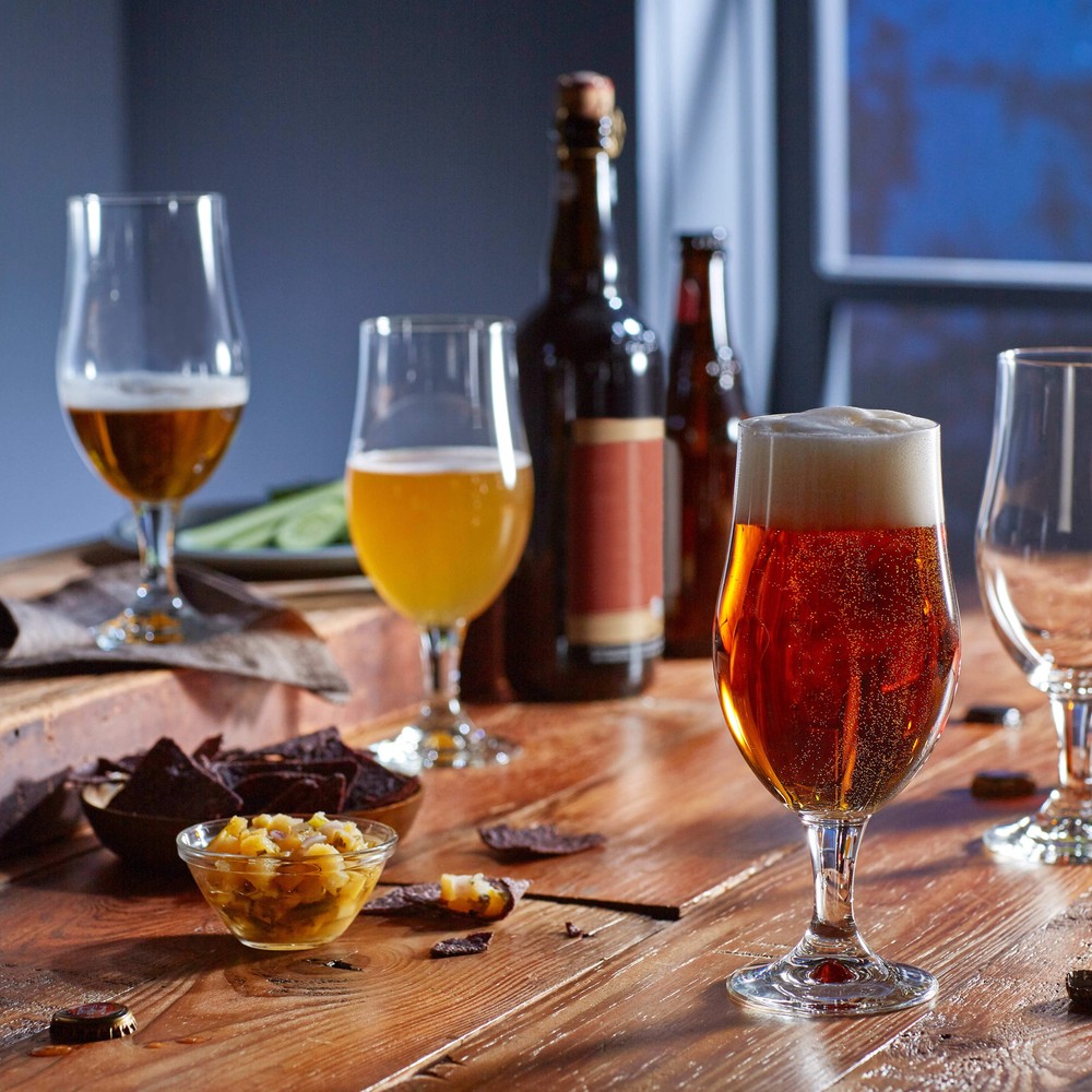 Libbey Craft Brews Nucleated Belgian Beer Glasses for Enhanced Flavor and Aroma