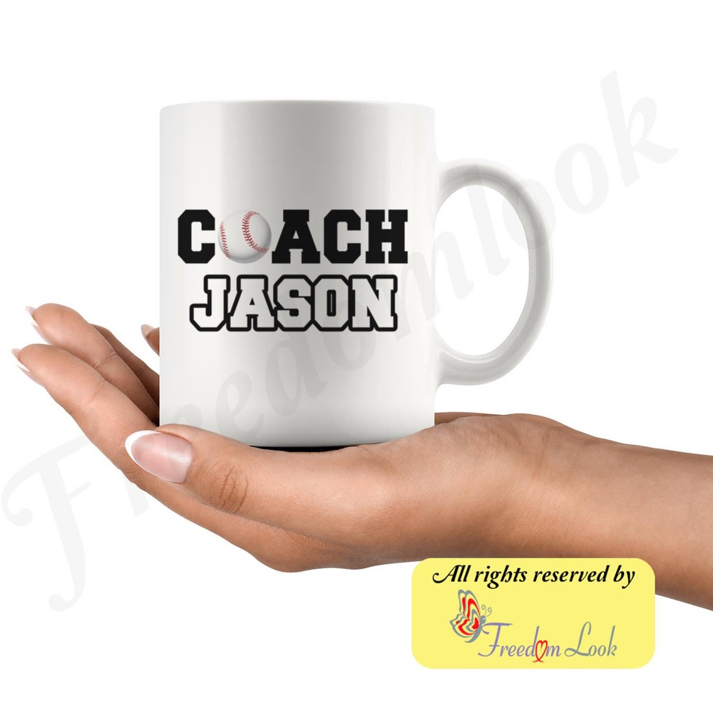 Personalized Baseball Coach Birthday Gift Mug For Men And Women Baseball Coach