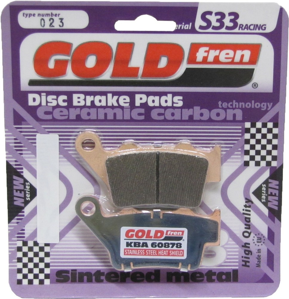 Goldfren S33 Brake Pads Rear For Aprilia Dorsodura Factory 750 2010-2013