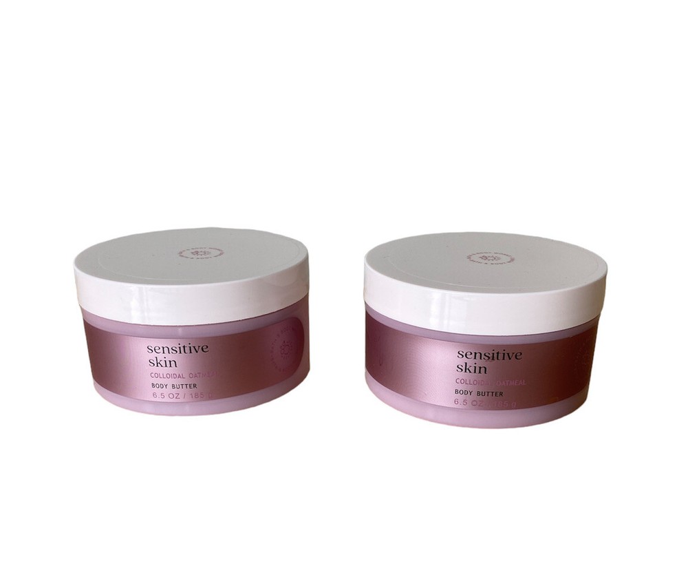 Bath & Body Wellness Sensitive Skin Colloidal Oatmeal Body Butter x2