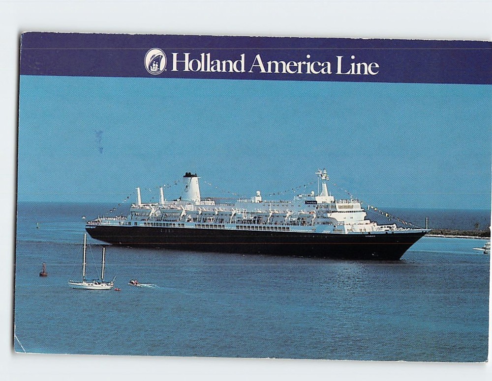 Postcard Holland America Line's MS Nieuw Amsterdam