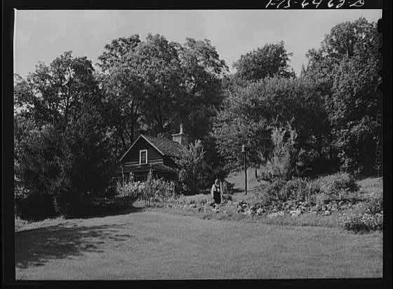 Photo:Blue Mounds Wisconsin Little Norway House 1900s Rural Cabin