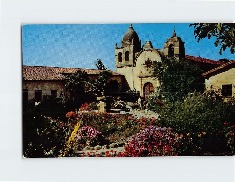 Postcard Carmel Mission Carmel California USA