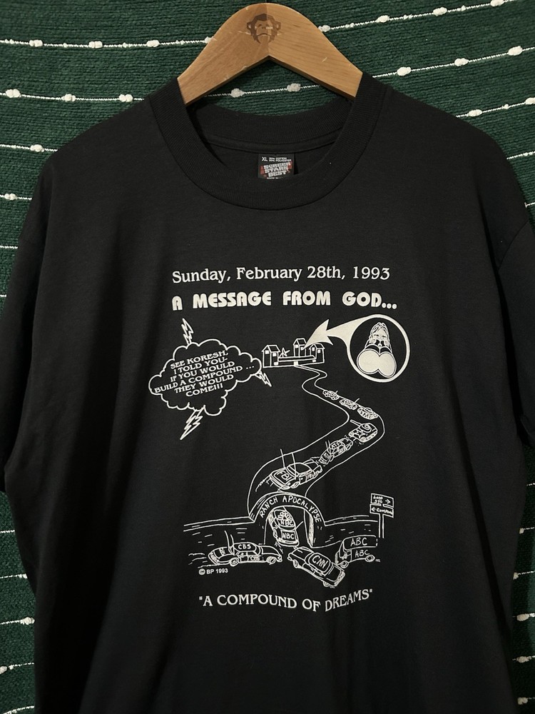 Vintage Waco Cult David Koresh Single Stich T Shirt