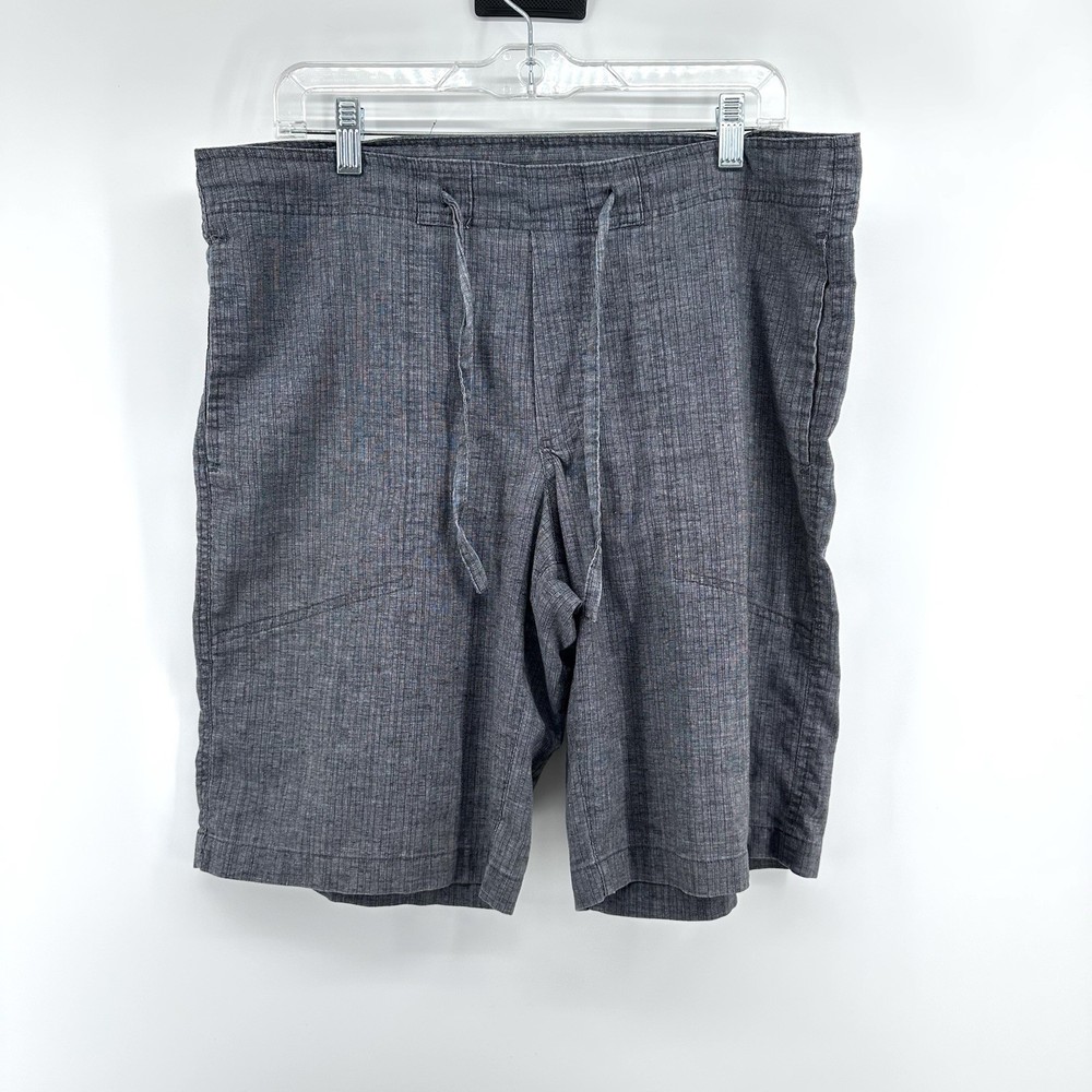Prana Shorts Mens Size M Regular Fit Outdoors Hiking Hemp Blend