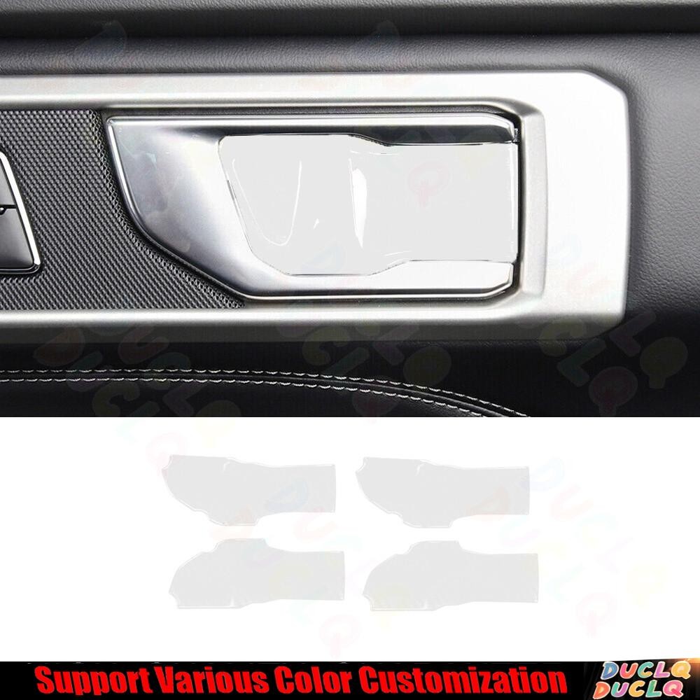 For Ford Explorer 2020-2023 Bright White Inner Door Bowl Sticker Cover Trim 4PCS