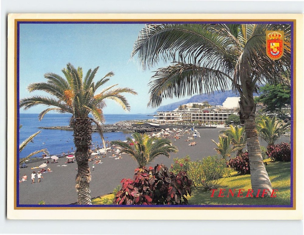 Postcard Playa de la Arena Puerto Santiago Tenerife Spain