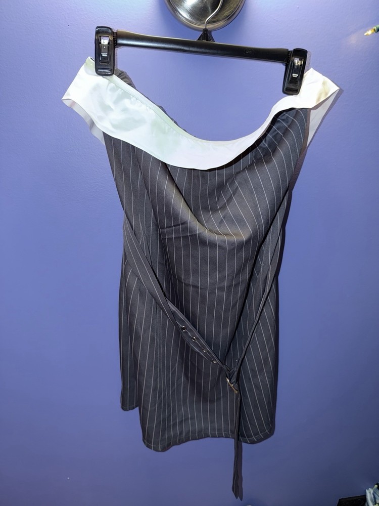 Pinstripe Fashion Nova Dress 1X NWT