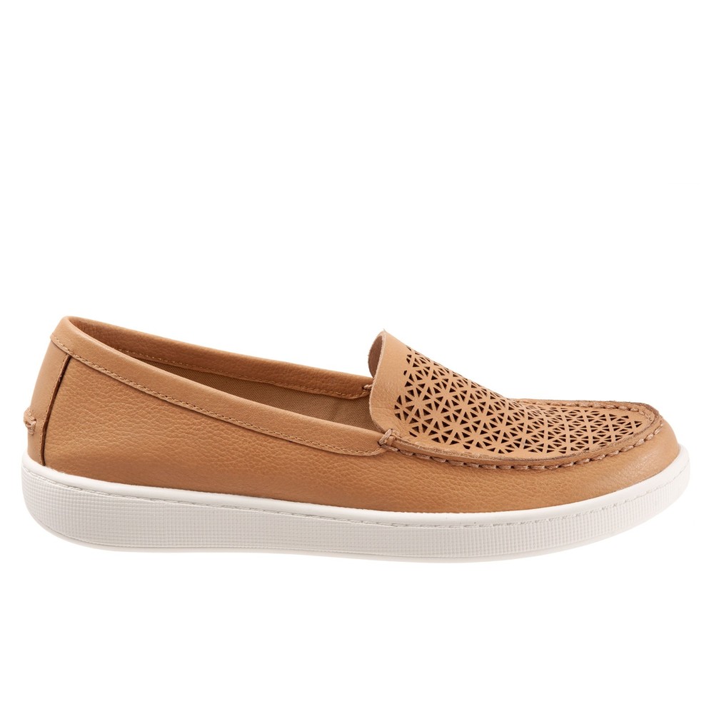 Trotters Audrey T2211-253 Womens Brown Narrow Leather Loafer Flats Shoes 11