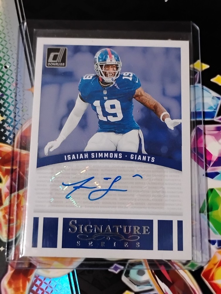 2024 Panini Donruss Signature Series Isaiah Simmons #SSE-ISI (AU)