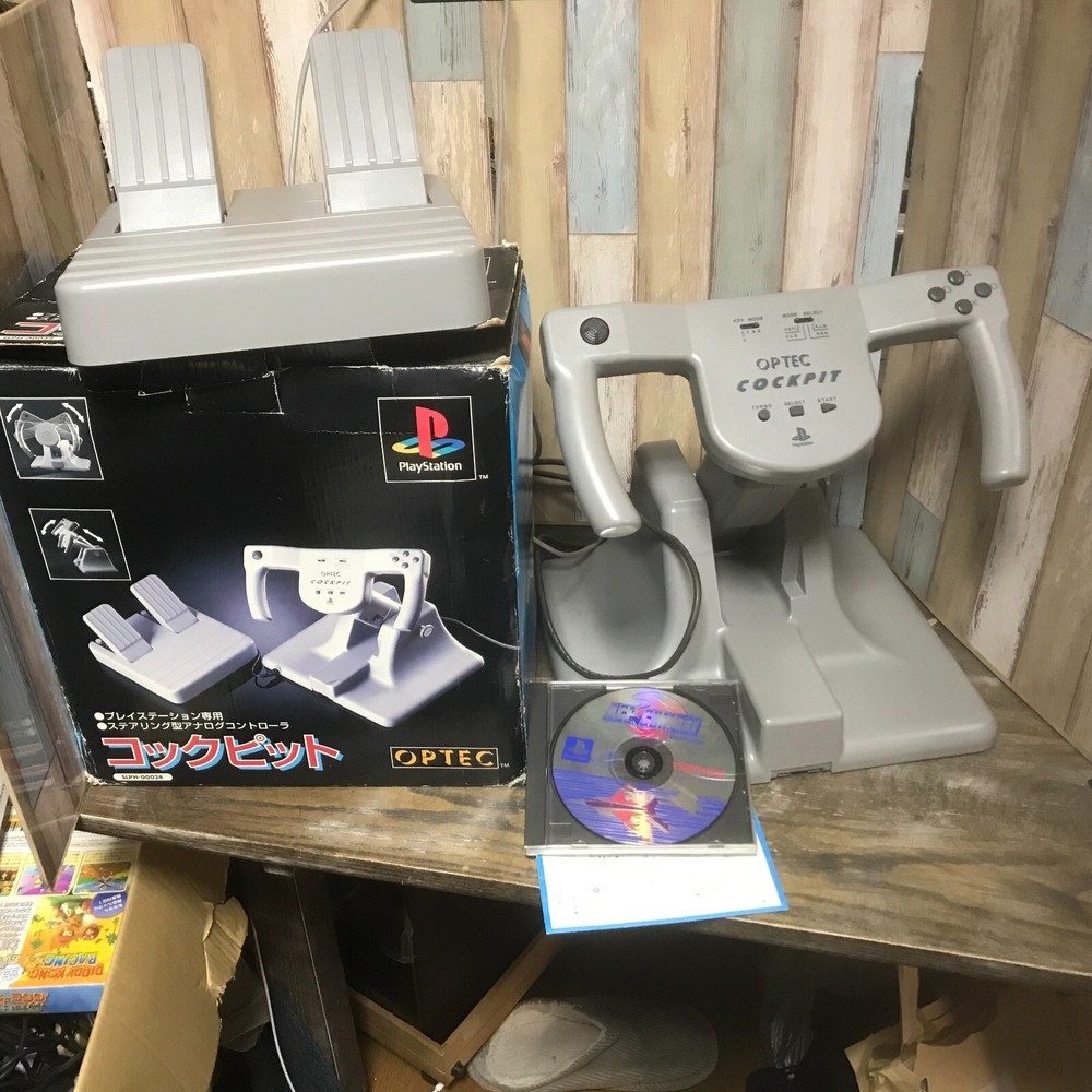 Optec PS1 Ace Combat Cockpit Racing Wheel with Pedals-image