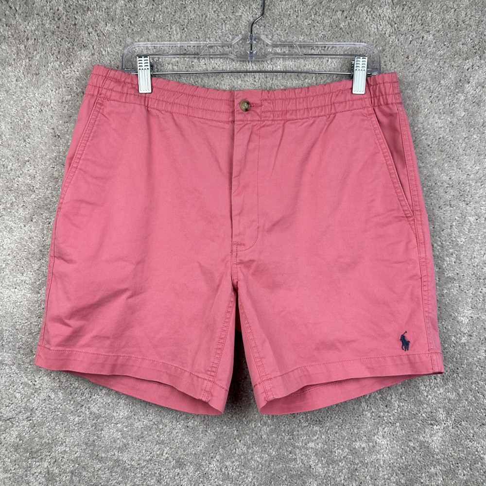 Polo Ralph Lauren Classic Fit 6” Chino Shorts Men’s Size M Pink Cotton Preppy