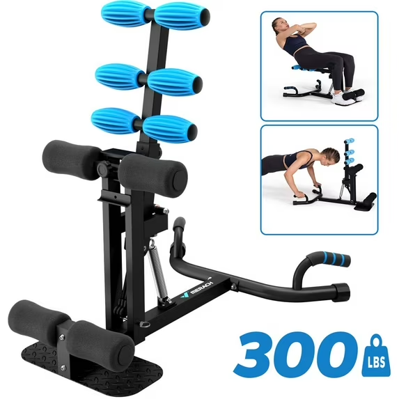 MERACH Deep Squat Adjustable Machine Glute Trainer Core Leg Workout for Home Gym