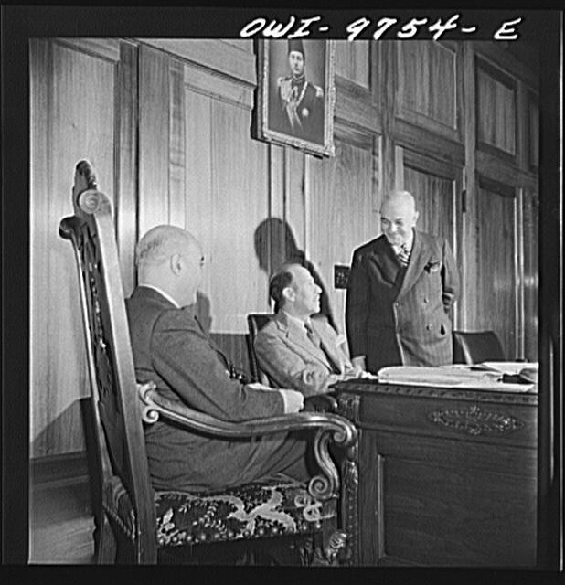 Washington DC Egyptian Legation Minister Hassan 1930s Interior Portrait