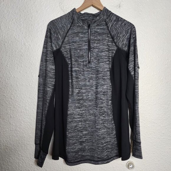 Torrid Active Quarter Zip Mock Neck Jacket Space Dye Women's Plus Size 2X NWT