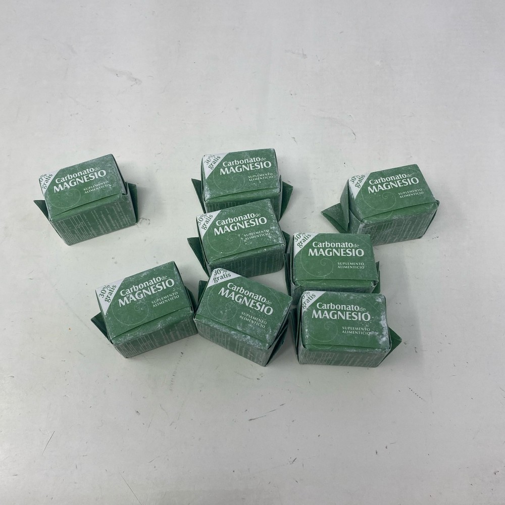 Coyoacan Quimica Magnesium Carbonate 7g Cubes, Pack of 8 (Green)