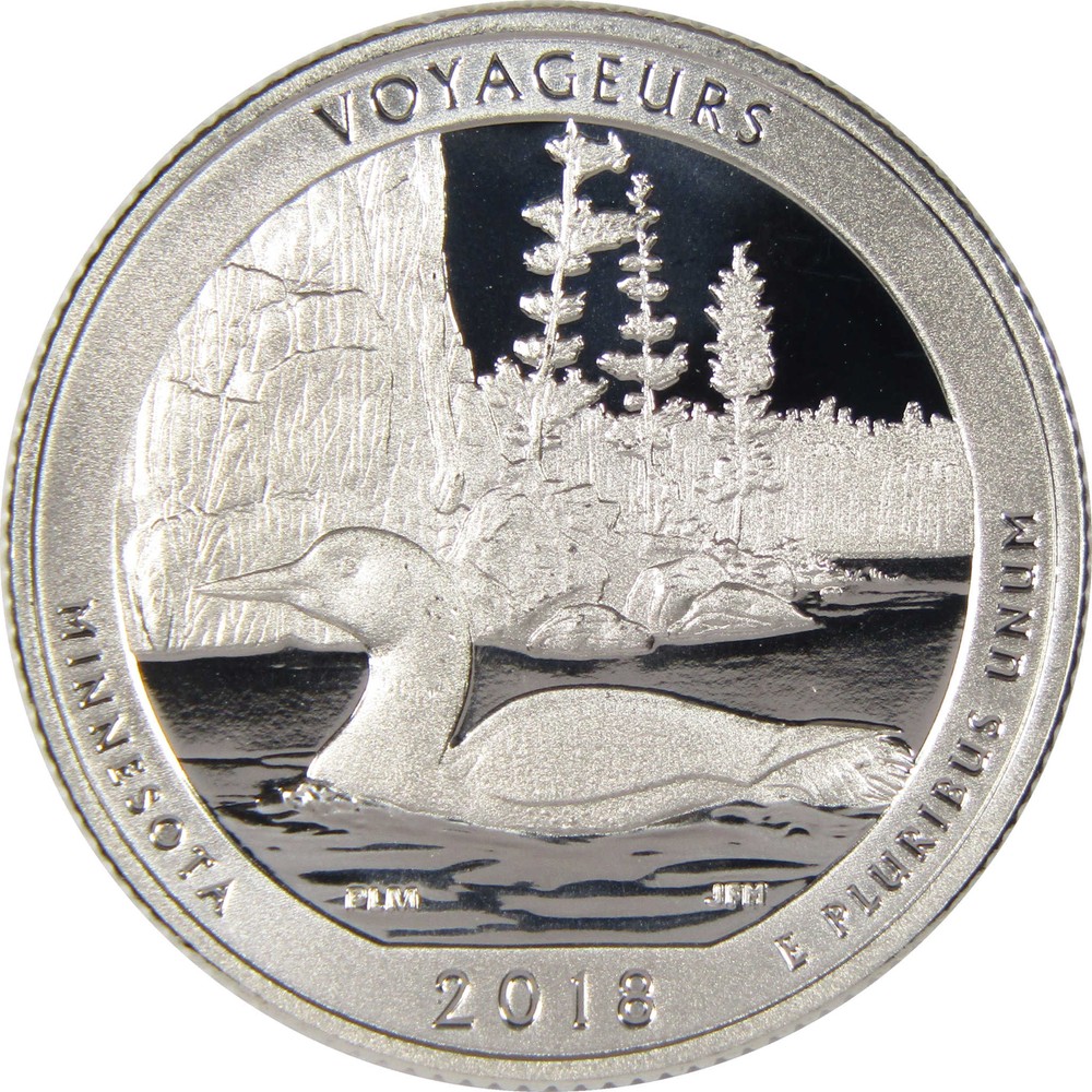 2018 S Voyageurs National Park Quarter Silver Proof 25c Coin