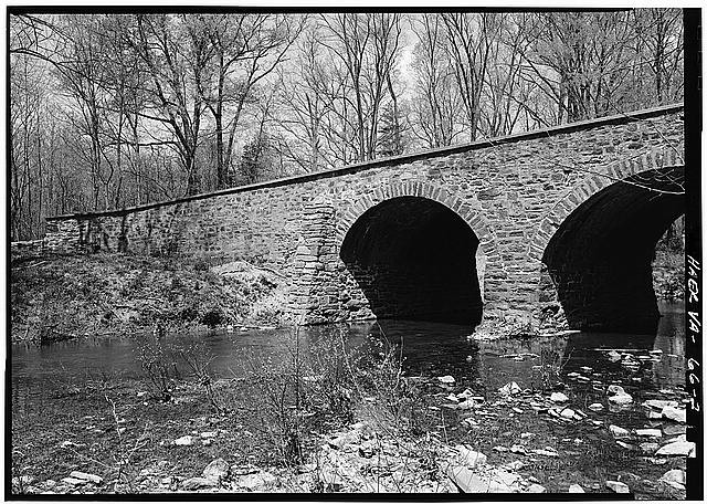 2. PERSPECTIVE VIEW SOUTH FACE WEST APPROACH - Stone Bridge, Spanning Bull Run,