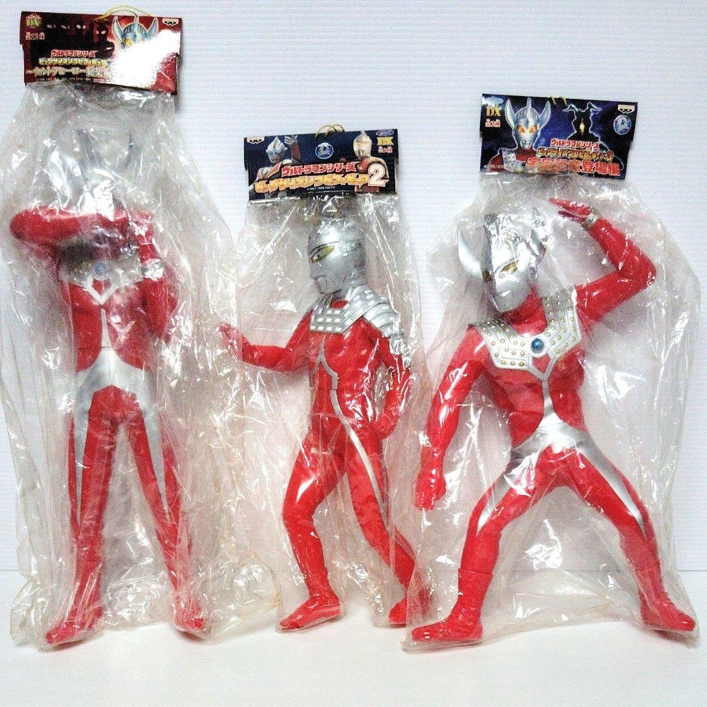 Banpresto Ultraman Taro Soft Vinyl Figure Set 3 Unopened From Japan