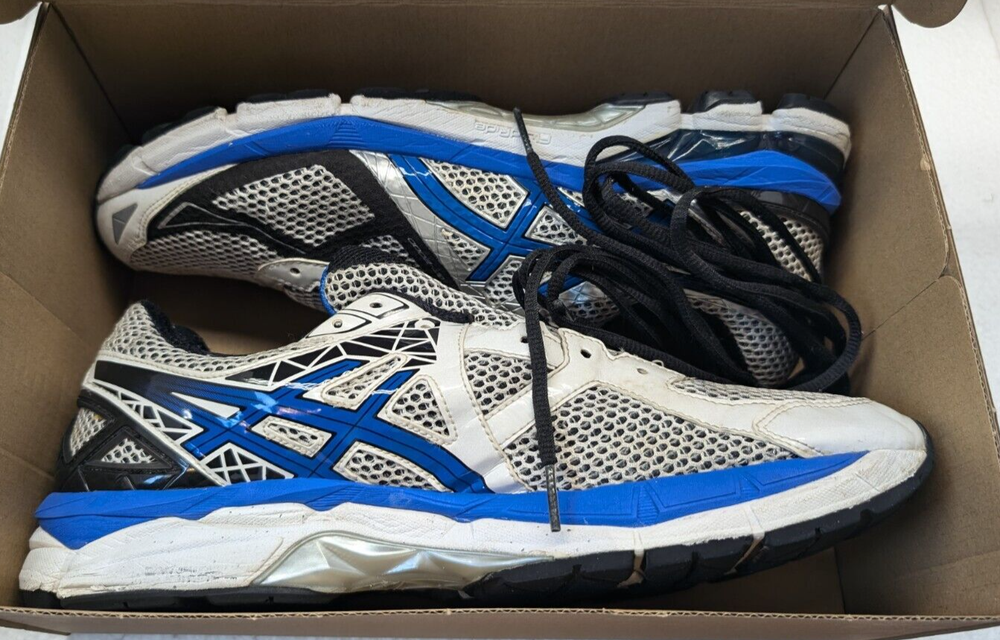 Asics Mens GT 2000 T500N White Running Shoes Sneakers Size 12. OK condition