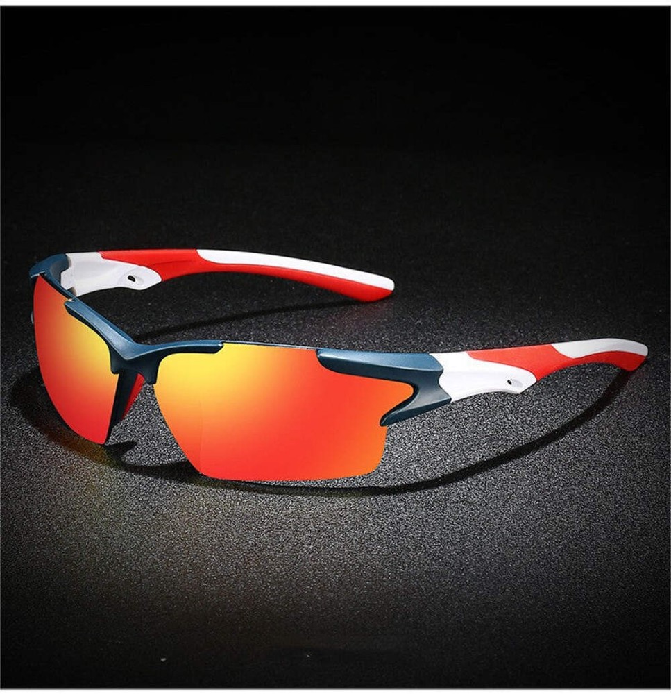 Mens Sports Sunglasses Polarized UV400 Protection Driving Fishing TR90 Frame PC