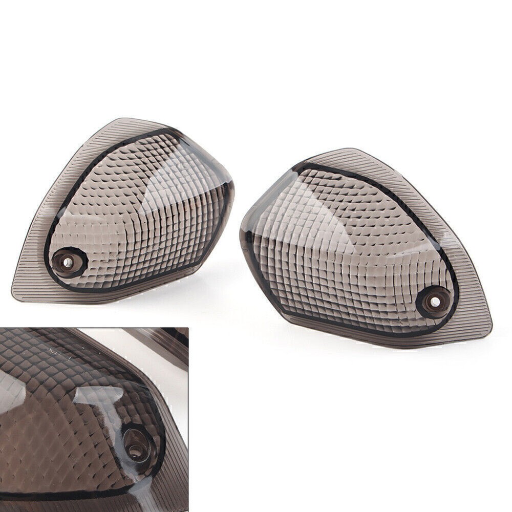 Rear Turn Signals Indicator Lens Smoke For KAWASAKI ZZR400 93-03 ZZR 600 93-08