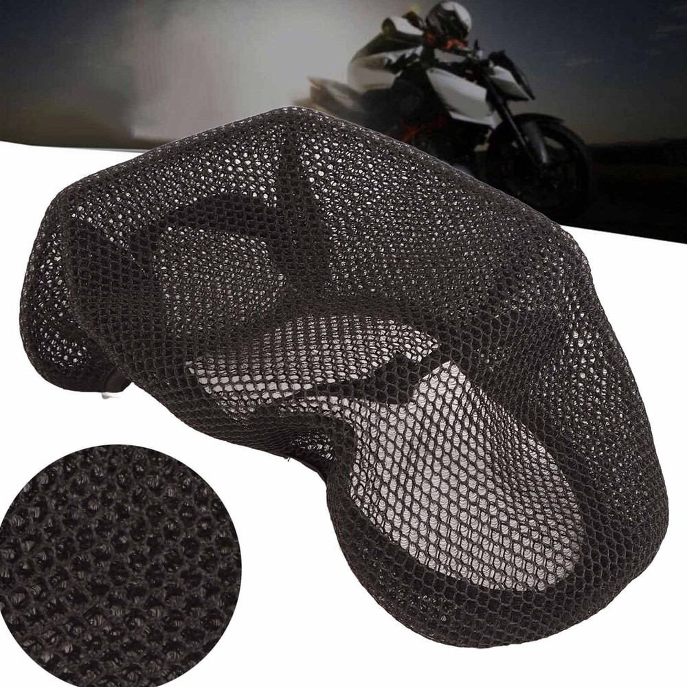 Motorcycle Mesh Seat Cushion 3D Heat Insulation Sun Protection Breathable Slip R