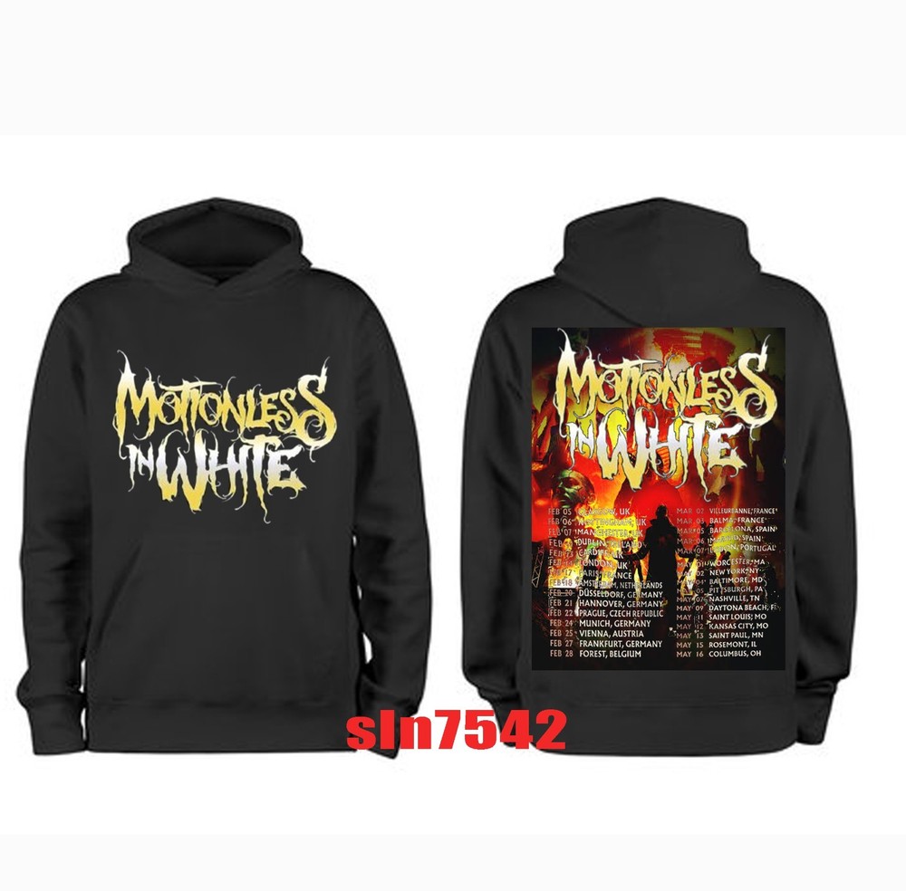 Motionless In White 2026 Tour  Hoodie Or T shirt